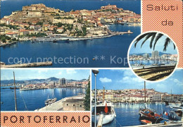 72109829 Portoferraio Toscana Isola D Elba Hafenpartie Fliegeraufnahme Isola D E - Sonstige & Ohne Zuordnung