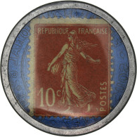 Monnaie, France, Crédit Lyonnais, 10 Centimes, Timbre-Monnaie, SUP, Aluminium - Monétaires / De Nécessité