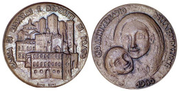 02817 MEDAGLIA CASSA DI RISPARMIO E DEPOSITI DI PRATO 40° ANNIVERSARIO DALLA FONDAZIONE 1980 Opus BINO BINI - Other & Unclassified