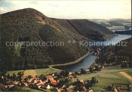 72109714 Helminghausen Mit Diemelsee Und Sperrmauer Fliegeraufnahme Beringhausen - Autres & Non Classés