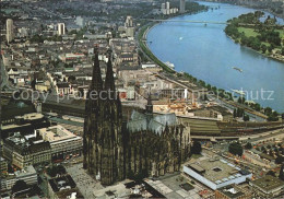 72109686 Koeln Rhein Dom Fliegeraufnahme Koeln Rhein - Koeln