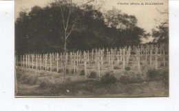 CPA - ZILLISHEIM - Cimetière Militaire (J. Kuntz, Edit.) - TBE - Dos Vierge - - Mulhouse