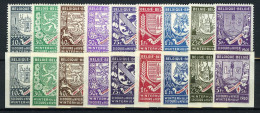 België 547/55A ** - Wapenchilden - Volledig 18w. - MNH - Unused Stamps