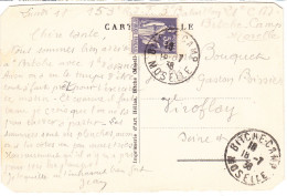 FRANCE Lettre Bitche-Camp, Moselle, 18 Juillet 1938 - Covers & Documents