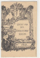 39081921 - Edesheim. Gruss Von Der Einjaehrigen Kneipe, Kuenstlerkarte Gelaufen, 1913. Sehr Weiche Karte, Leicht Flecki - Bad Gandersheim