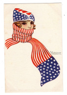 Carte Postale Avec Le Drapeau Des Etats-Unis, USA - Other & Unclassified