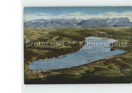 72108583 Starnbergersee Panoramakarte Benediktenwand Karwendelspitze Buchhof - Starnberg