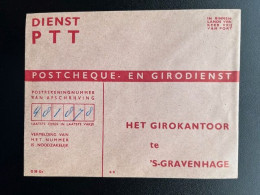 NEDERLAND PORT VRIJE ENVELOP G39 GV POSTCHEQUE & GIRODIENST 'S GRAVENHAGE - Otros & Sin Clasificación