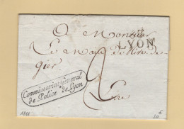 Commissariat General De Police De Lyon - 1811 - Rhone - 1801-1848: Precursors XIX