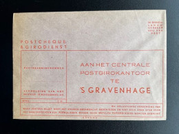 NEDERLAND PORT VRIJE ENVELOP G39 POSTCHEQUE & GIRODIENST 'S GRAVENHAGE - Autres & Non Classés