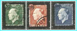 GREECE-GRECE - HELLAS  1947:  "King George"s II Funeral Issue compl.set Used - Gebraucht