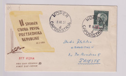 YUGOSLAVIA 1953 TRIESTE B FDC Cover TITO - Cartas & Documentos