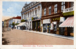 SALUTARI Din TURNU-SEVERIN / MEHEDINTI : NOUL BAZAR / M. SPIEGEL / ... ELIAS [ JUDAÏCA ] ~ 1905 - '910 (an757) - Rumänien