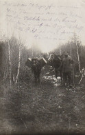AK Foto Deutscher Soldat Mit Pferden Im Wald - 1917 (69652) - Oorlog 1914-18
