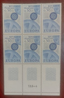 France  Bloc De 6 Timbres Neuf** YV N° 1521 Europa - Mint/Hinged