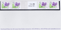 Ireland 2008 Flowers Coil Energi Print 55c Butterwort Coil Join Strip With Reminder Label "Only 25 Stamps Left" Used Cds - Used Stamps