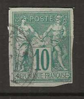 1877 USED French Colonies Mi 28 - Sage