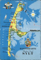 72108070 Sylt Wanderkarte Insel Sylt - Sylt