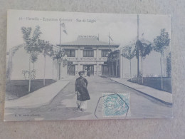 CPA -  AU PLUS RAPIDE - MARSEILLE - EXPOSITION COLONIALE - RUE DE SAIGON  -  VOYAGEE TIMBREE 1906 - ANIMEE - Expositions Coloniales 1906 - 1922