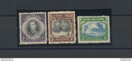 1938 COOK ISLANDS, Stanley Gibbons N. 127/29 - Serie Di 3 Valori - MNH** - Altri & Non Classificati