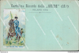 Ca33 Cartolina Militare Ricordo Delle Guide Milano  Www1 1 Guerra - Regiments