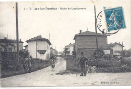 CPA 01 VILLARS LES DOMBES Route De Lapeyrouse - Villars-les-Dombes