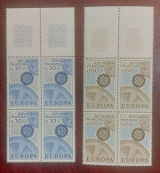 France  Bloc De 4 Timbres Neuf** YV N° 1521 Et 1522 Europa - Nuevos