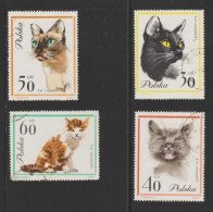 POLOGNE 1964 Chats Obl. - Gebraucht