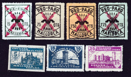 SOME MH MALLORCA STAMPS - Spanish Civil War Labels