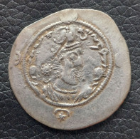 SASANIAN KINGS. Hormazd IV. 579-590 AD. Silver Drachm Year 12 Mint WHYC - Irán