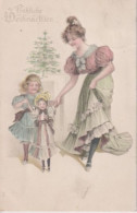 FROHLICHE WEIHNACHTEN  -  GAUFREE  -  FEMME ET ENFANTS  - - Other & Unclassified