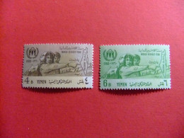 46 YEMEN 1960 / AÑO MUNDIAL Del REFUGIADO / YVERT 82 / 83 ** MNH Ver Foto - Réfugiés