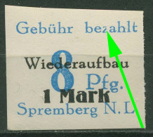 Spremberg 1946 Wiederaufbau Mit Plattenfehler 21 B XI Postfrisch - Sonstige & Ohne Zuordnung