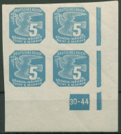 Böhmen & Mähren 1943 Zeitungsmarke 118 Y VE-4 Ecke Platten-Nr. 30-44 Postfrisch - Unused Stamps
