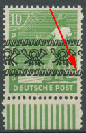 Bizone 1948 Bandaufdruck Mit Aufdruckfehler 39 Ia W UR AF PI Postfrisch - Ungebraucht