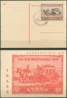 Saarland 1950 Tag Der Briefmarke IBASA Ersttagskarte 291 FDC Gestempelt Geprüft - Brieven En Documenten