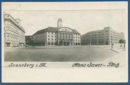 Sonneberg Hans-Sauer-Platz Ortskrankenkasse, Gelaufen 1935 (AK2765) - Sonneberg