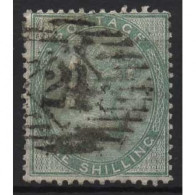 Großbritannien 1856 Königin Victoria 1 Sh. Ohne Eckbuchstaben 15 Gestempelt - Used Stamps