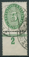 Deutsches Reich Dienst 1927/33 Ziffer Platten-Unterrand D 115 P UR Gestempelt - Officials