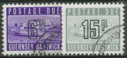 Guernsey Portomarken 1976 Schloß Cornet P 16/17 Gestempelt - Guernesey