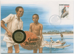 Guinea-Bissau 1992 Küstenlandschaft Numisbrief 1 Peso (N384) - Guinea-Bissau