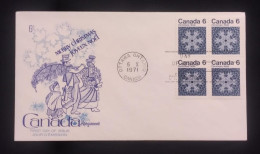 C) 1971. CANADA. FDC. CHRISTMAS FESTIVITIES. MULTIPLE STAMPS. XF - Autres & Non Classés