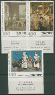 Israel 1975 Kunst Gemälde 642/44 Mit Tab Postfrisch - Neufs (avec Tabs)