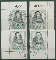 Bund 1985 Theologe Philipp Jakob Spener 1235 Alle 4 Ecken Gestempelt (E1320) - Usati