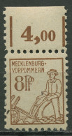 SBZ Mecklenburg-Vorpommern 1945 Freimarke Mit Oberrand 15 A OR Postfrisch - Sonstige & Ohne Zuordnung