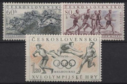 Tschechoslowakei 1956 Olympia Melbourne Marathon 981/83 Postfrisch - Neufs