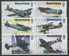 Guernsey 2000 Luftschlacht Um England Flugzeuge 845/50 Postfrisch - Guernsey