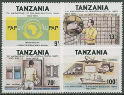 Tansania 1990 Panafrikanische Postunion 619/22 Postfrisch - Tanzanie (1964-...)