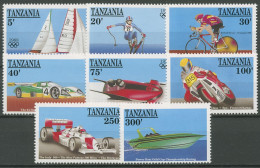 Tansania 1991 Sportereignisse Bob Rad Motorrad Segeln 814/21 Postfrisch - Tansania (1964-...)