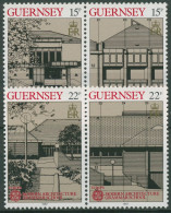 Guernsey 1987 Europa CEPT Moderne Architektur 389/92 ZD Postfrisch - Guernesey